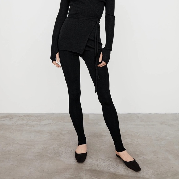 Totême knit black leggings - Picture 5 of 7